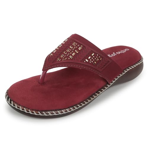 Image of ORTHO JOY doctor Footwear for women|| Fancy Footwear For Women || Orthopedic Women's Fancy Slipper /Sandal For Women