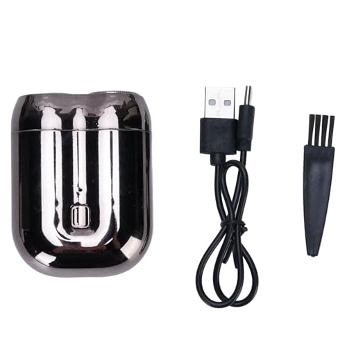 Recortadora de Barba Eléctrica, de Doble Cuchillas, Diseño de Cuerpo Completo, Diseño Antideslizante, Función de Carga Rápida, Diseño Liviano y Compacto con Bigote Eléctrico