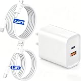 Moto 30W PPS USBC Fast Turbo Charger【ETL Certified】 with 6.6FT USBC & 3.3FT USBA Cable for Moto G Play 2024/2023/2026, G Power 2025/2024/2023 5G, G Stylus 2024-2022 5G, G 2025-2023, Edge 2025-2021