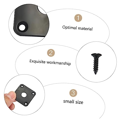 VICASKY 2 Pçs Capa De Soquete De Guitarra Elétrica Mono Placa De Tomada De Saída Placa De Tomada De