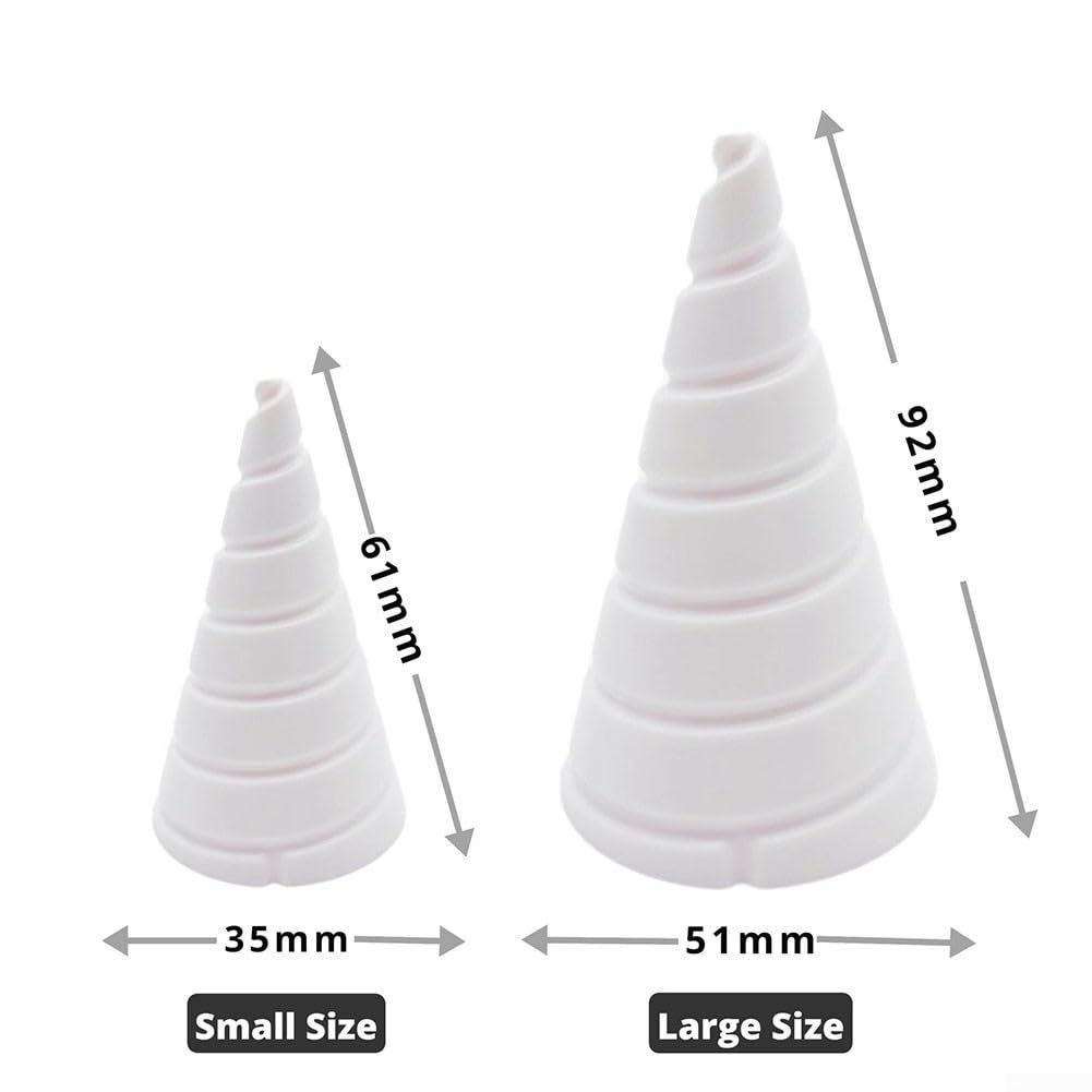 Oniissy - Set di 2 attrezzi avvolgitori a cono Fibonacci per filo di rame da giardinaggio ed elettrocoltura, kit di rame per elettrocoltura, attrezzi da giardino con filo di rame puro (piccolo e