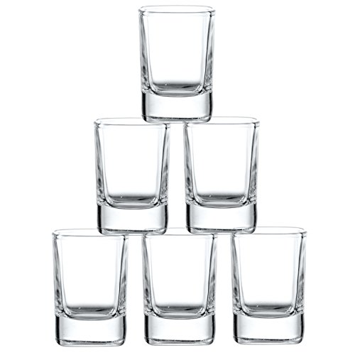 Joyjolt FBA_JG10605 6-Pack Heavy Base Shot Glass Set, 2-Ounce Shot Glasses thumb #1