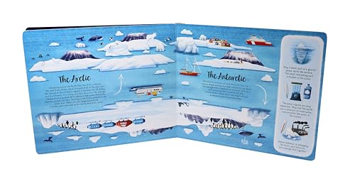 Exploring the Exciting World of the Polar Regions (Happy Fox Books) Board Book for Kids Ages 5-10 - Arctic and Antarctic Animals, Indigenous Cultures, Northern Lights, and Glaciers (Peek Inside) - Image 6