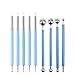 Produktbild 9 Set Keramik Werkzeug Polymer Clay Werkzeuge, Ball Stylus Dotting Tools, Ball Stylus Werkzeuge Modellier, Verwendet für Das Formen Von Keramikschnitzereien, DIY Nail Art, Blumenschnitzen