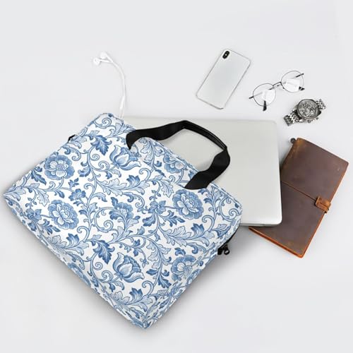 Bolso para Laptop Vintage Azul Rosado William Morris 15.6" miniatura 7