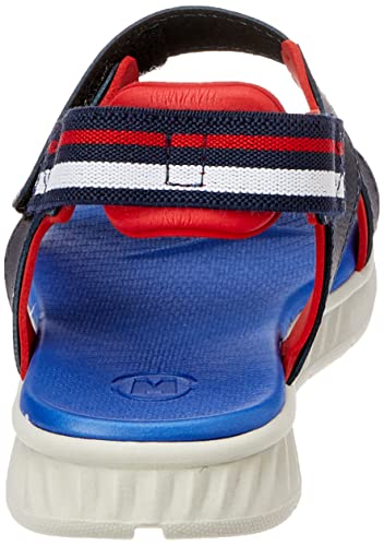 SANDALIA MASCULINA INFAN. DE USO COMUM C/SOLA SINT. CABEDAL SINT. MARINHO 488/VERMELHO 599/MARINHO-B
