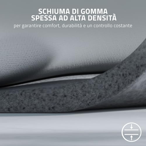 Pro Glide XXL - Tappetino Morbido per Mouse per la Produttività Dell'ufficio (Schiuma di Gomma Spessa e ad Alta Densità, Superficie in Tessuto Micro-Tessuto Testurizzata) Grigio - Mouse gaming - Immagine 1