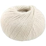 LANA GROSSA Natural Lama Fine   Fibres fines Baby Lama classiques torsadées   100 % lama (bébé)   50 g de laine pour tricot et crochet   150 m