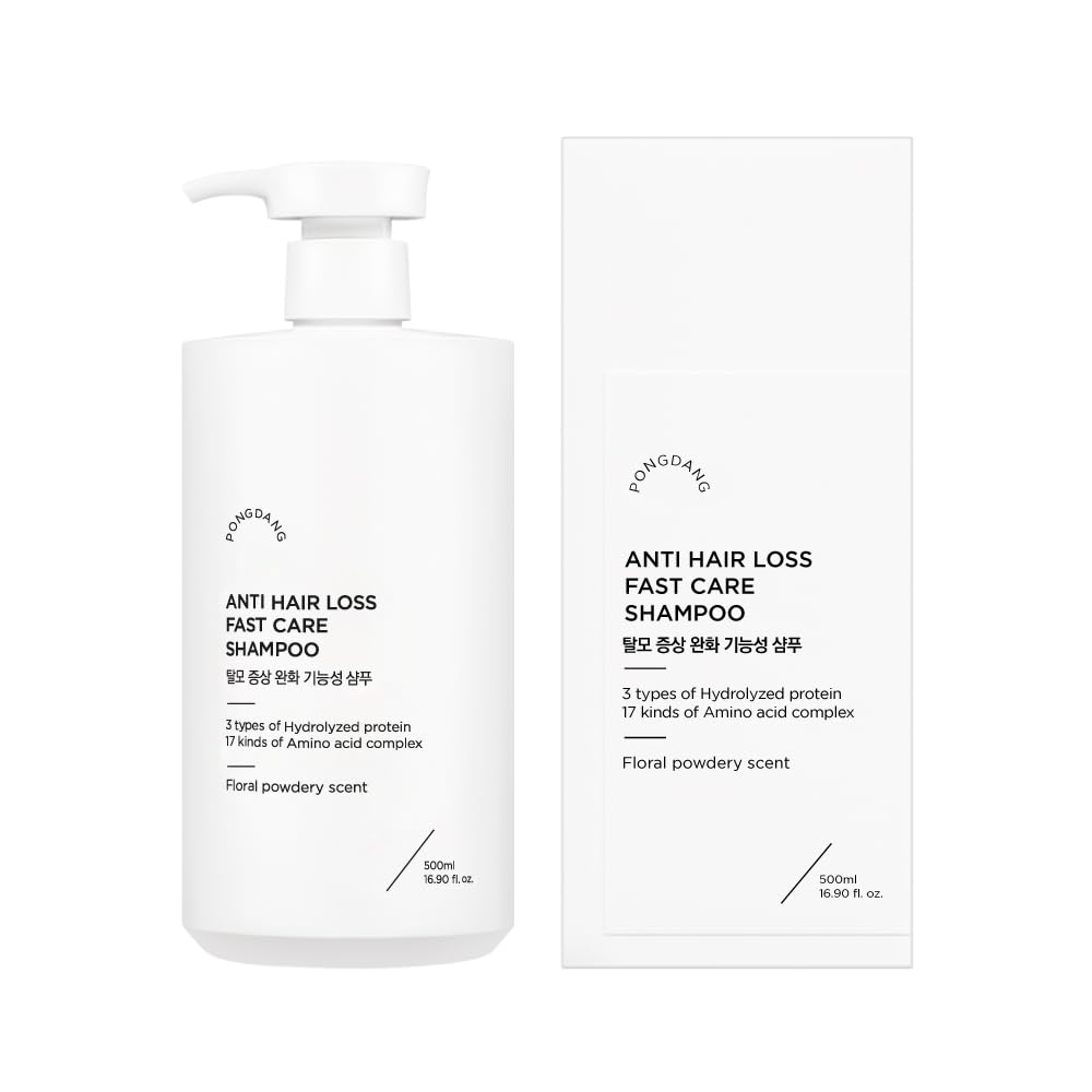 Anti Hair Loss Fast Care Hair Shampoo 16.90 fl. oz.(500ml)- Volumizing Shampoo for Damaged Thinning Hair and Hair Loss with 17 types of amino acids and protein complex | Fortifies & Strengthens Hair