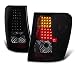 VIPMOTOZ LED Tail Light Lamp Assembly For 1999-2004 Jeep Grand Cherokee, Black Housing, Smoke Lens, Driver & Passenger Side