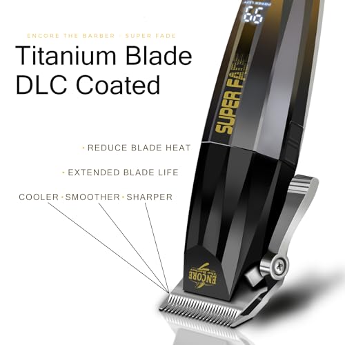 Super-Fade-Professional-Hair-Clipper-for-Barbers-Fast-Clean-Blurry-Fades-Four-Click-Lever-Whisper-Quiet-Rechargeable-Cordless-Over-90-Minutes-Run-time-Crunchy-Blade