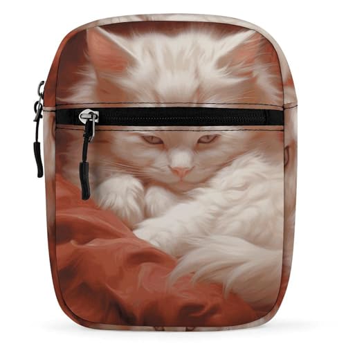 Personalized Small Crossbody Bag Water Resistant Messenger Bags Mini Hazy Printing SlingBag For Men Women