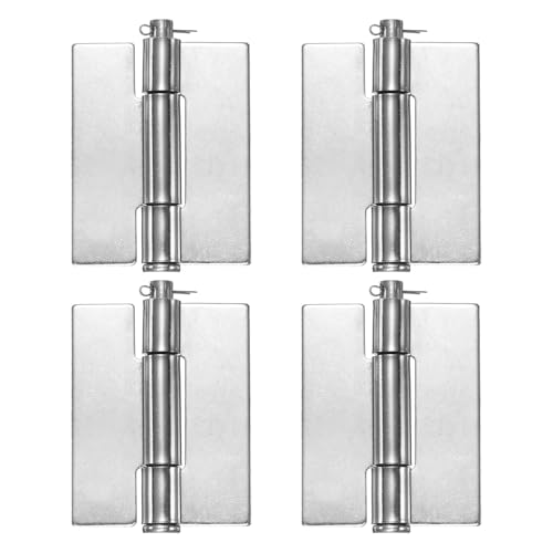 Charnières soudées robustes en acier inoxydable uxcell pour porte de remorque et portail pliante - 2