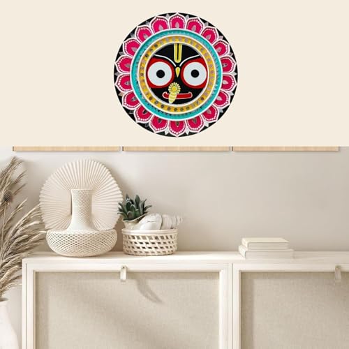 Image of 8inches shrinathji lippan Art Materials DIY kit with 2 pcs 8 inches lippan MDF Board Gold Decorative Mirrors lippan Art kit for Kids Adults wall Decoration for Home Decor