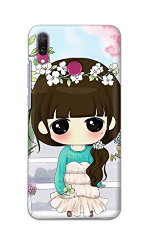 Image of PRINTFIDAA Cartoon Girl Printed Designer Hard Back Case Cover for Huawei Y9 (2019), JKM-LX1, JKM-LX2, JKM-LX3, JKM-AL00 /JKM-TL00 -(TI) MVN1009