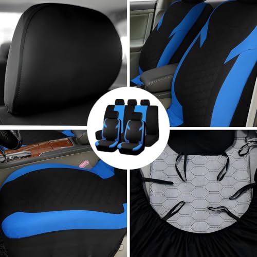 Housses de siège Auto Jeep Renegade 2015-2025 kit complet bleu - 8
