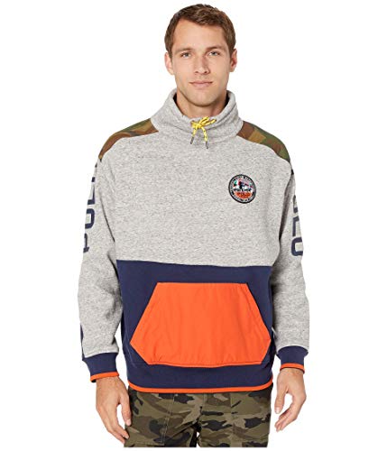 Pull Ralph Lauren Sportsman homme gris vêtement chaud hiver