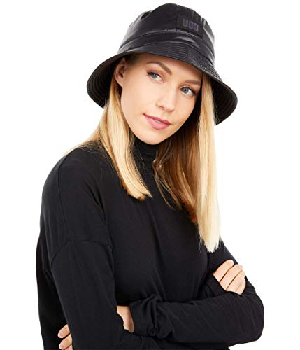 UGG Womens Fabric Bucket Hat, Black, One Size