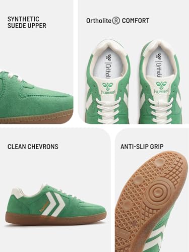 Image of hummel Classic Verve Casual Suede Sneaker for Men Lightweight with Synthetic Suede Enhanced Comfort Cushioned Insole and Slip-Resistance Work and Play Business Casual Shoes