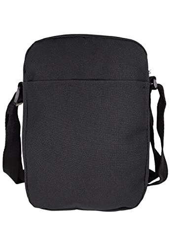Bolsa Tiracolo Transversal de Nylon Masculina Preta