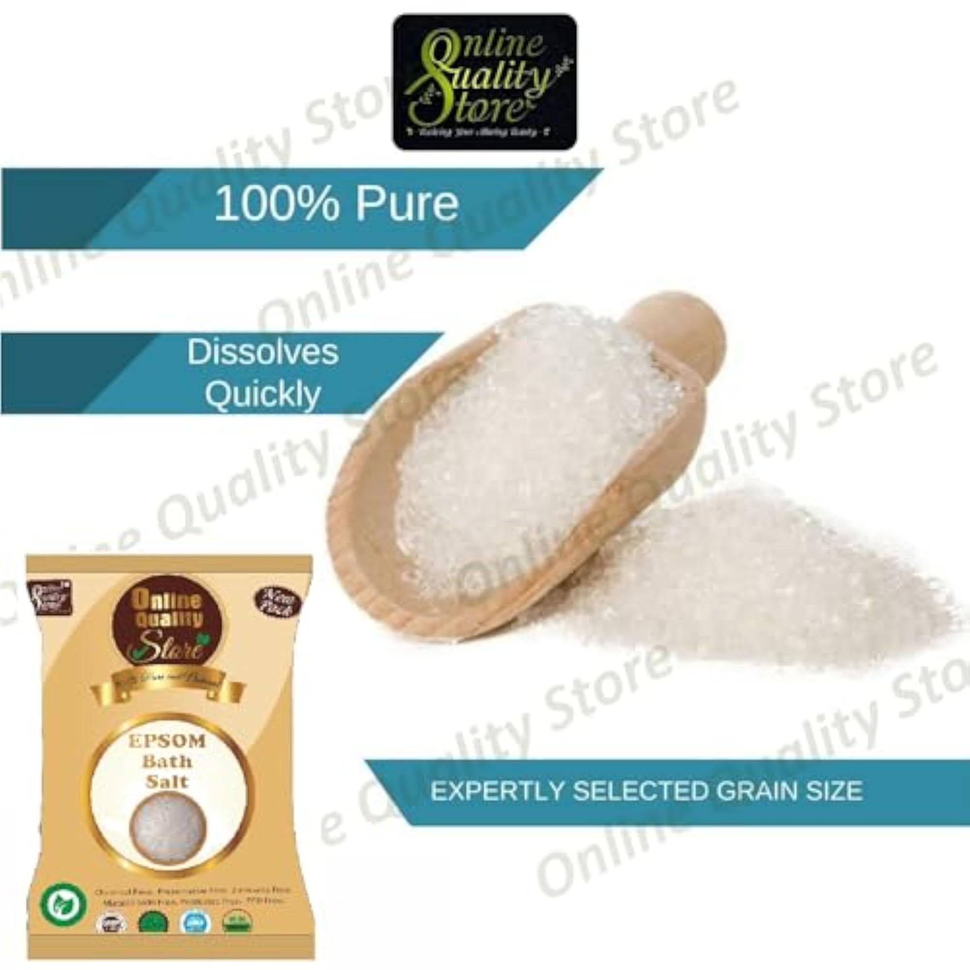 Epsom Bath Salt for Muscle Relief, Relaxation & Garden Use