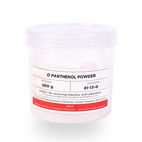 Image of BRM Chemicals D Panthenol Powder - 100 Grams For Soap Making, Shampoo Making, Cosmetic Making & DIY Personal Care For Face, Hair, Skin & Body
