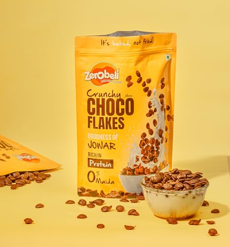 Image of Zerobeli No Maida Choco Flakes 460g | Delicious and Chocolaty Chocos Flakes | No Artificial Colors (Pack of 2)