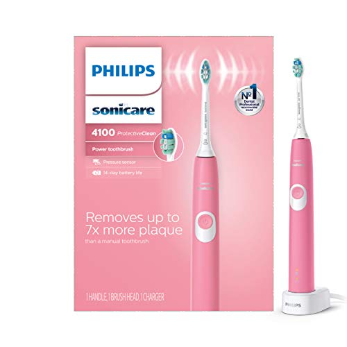 Philips Sonicare ProtectiveClean 4100 Rechargeable Electric Toothbrush, Deep Pink HX6815/01