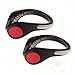 ifundom 2pcs LED Shoe Clip Lights Waterproof Night Running Safety Gear for Runners Joggers and Walkers High Visibility Red LED Adjustable Clip