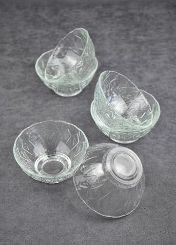 12 Parça Cam Çerezlik Kase Sütlaç Sunum Kasesi Tatlı Tabağı Ikramlık Tabak Seti - Görsel 4