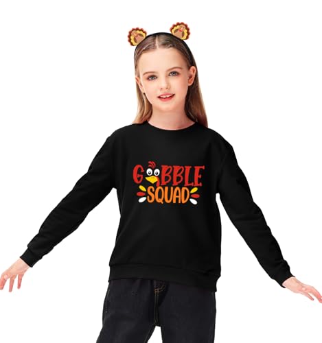 Image of Remimi Kids Halloween Sweatshirt Long Sleeve Thanksgiving Tops 3-14 Years