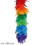  Boa Feder Boa Federboa 1,8m Regenbogen