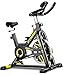 PYHIGH Indoor Cycling Bike Belt Drive Stationary Bicycle Exercise Bikes with LCD Monitor for Home Cardio Workout Bike Training- Black