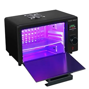 FAST MELT UV Resin Curing Box, 395nm UV Curing Light Station with 36 LED Beads, Auto UV Curing Resin Dryer Timer Setting Digital Display(S/M/H) wit Tray, UV Light for Craft|Jewelry Making|DIY Decor