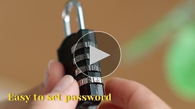 Moxweyeni 10 Pcs 4 Digit Combination Lock Small Combo