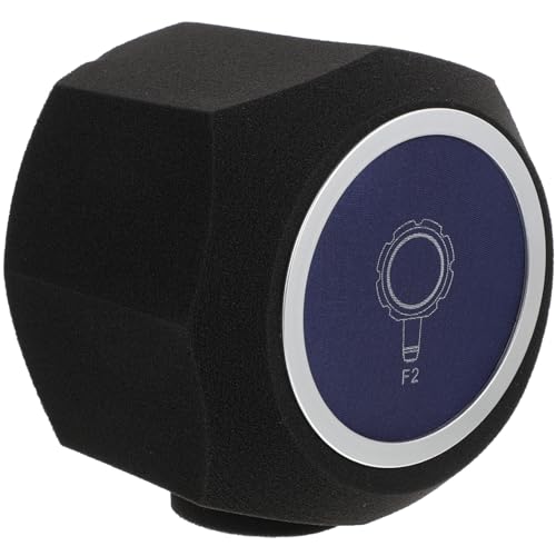Bonnette acoustique micro STOBAZA en mousse absorbante bleue octogonale pour trépied