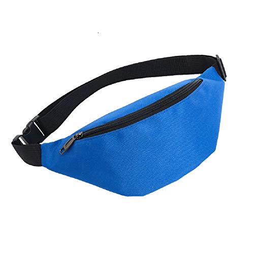 Ducomi Sam – Riñonera unisex de tela – Bolsa para teléfono móvil, monedero, smartphone – Accesorio para mujer y hombre para el deporte, senderismo, correr (azul claro)