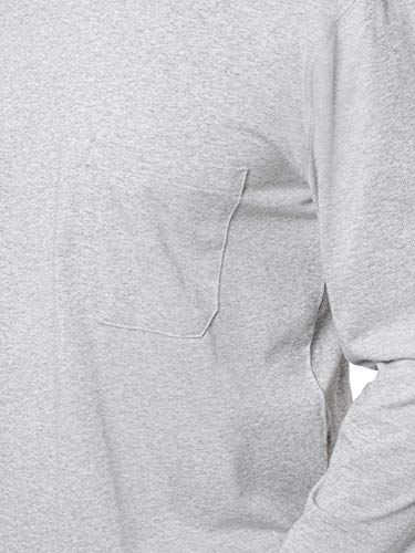 Insect Shield Men's Upf Dri-Balance Long Sleeve Pocket Tee, Heather Grey, Medium #TOP2