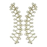 Diese Aufnäher sind aus 100% gesponnenem Gold gefertigt und bestehen aus hochwertigem Material, das Haltbarkeit und ein luxuriöses Aussehen gewährleistet