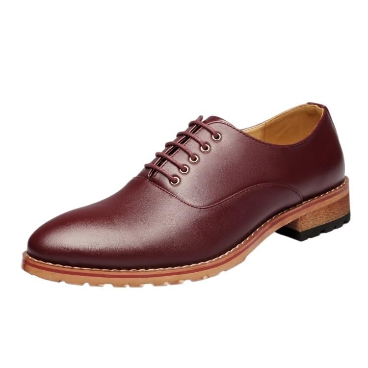 Men's Formal Lace-ups Lightweight Vintage Oxford Shoes Men's Lace-up Shoes Easy to Pack for Travel