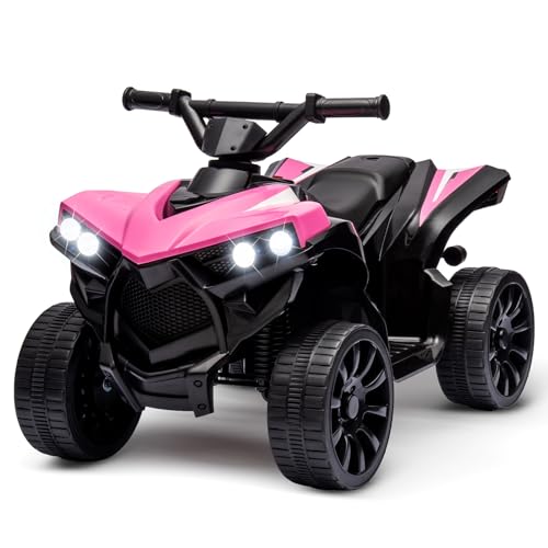 Elektrisches Quad Für Kinder, Quad Elektro 6v Kinderquad Elektroauto Für Kinder Mit LED Und Musik, 1,5 – 3 Km/h, Hupe, ATV Für Ab 3 Jahren