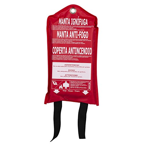 Smartwares BBD130 - Manta ignífuga, uso rápido, 1 x 1 metro