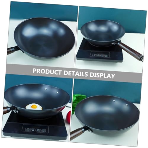 Wok de hierro con mango ergonómico MAGICLULU miniatura 3