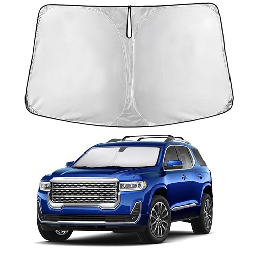 Image of EcoNour Windshield Sun Shade Compatible for GMC Acadia 2017-2023 | SUV Front Window Sunshade | Foldable Sun Visor Protector | Blocks UV Rays & Reduces Heat