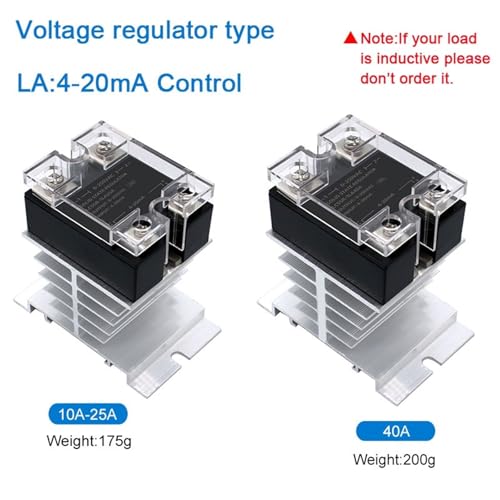 Relais statique 40A monophasé gradateur 4-20mA pour chauffage AA DA - 2