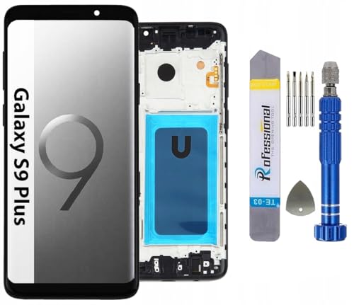 It'Go FULL INCELL Display für Samsung S9 Plus G965 LCD Bildschirm Ersatz Touchscreen mit Werkzeug Schwarz mit Rahmen Hohe Qualität