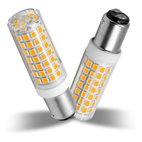 GERUI 2 B15D LED dimmable Bulbs, 7W Replacement 75W B15D dimmable Tube, 700 lumens, Warm White 3000K, 360 ° no Dead Corners