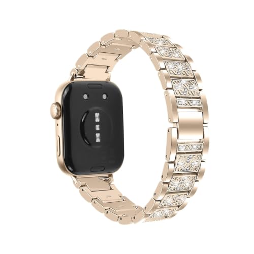Pulsera metal mujer para Huawei Watch Fit 5 y Fit 3 elegante correa de acero inoxidable