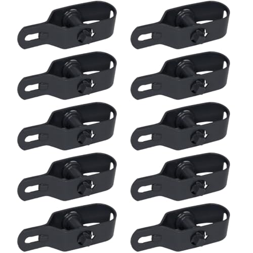 Eskasi Drahtspanner Zaunspanner 10 Stück Stahl verzinkt langlebige Spannung einfache Nachjustierung (10 Grau 100x25mm)