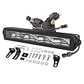 OFFROADTOWN 9'' Single Row LED Light Bar Off Road Lights with Wiring Harness Super Slim Fog Lights LED Work Light for UTV ATV Truck Chevy Honda Polaris